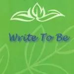 Logo with green background and 'Write To Be' text.