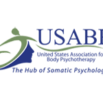 Blue and green USABP logo mark