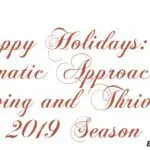 Elegant holiday greeting in ornate script.
