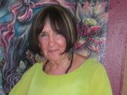 Modern Psychology and Ancient Wisdom: Psychological Healing Practices from the World’s Religious A woman with dark hair wearing a bright yellow top stands against a colorful floral background.