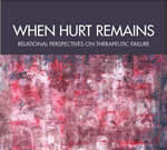 When Hurt Remains Abstract artwork with dominant red and pink hues and textured layers.