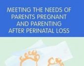 Meeting the Needs of Parents Pregnant and Parenting after a Loss Illustration of baby footprints with text about supporting parents after perinatal loss.