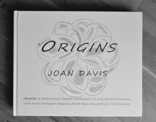 Origins Book titled 'Origins' by Joan Davis with a heart and roots illustration.