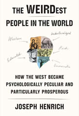 Illustration showing how Western psychology evolved uniquely and prospered globally.
