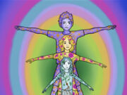 Embodied Play Therapy: Healing and Building Identity with Children Book cover with three colorful child figures