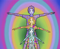 Embodied Play Therapy: Healing and Building Identity with Children Book cover with three colorful child figures